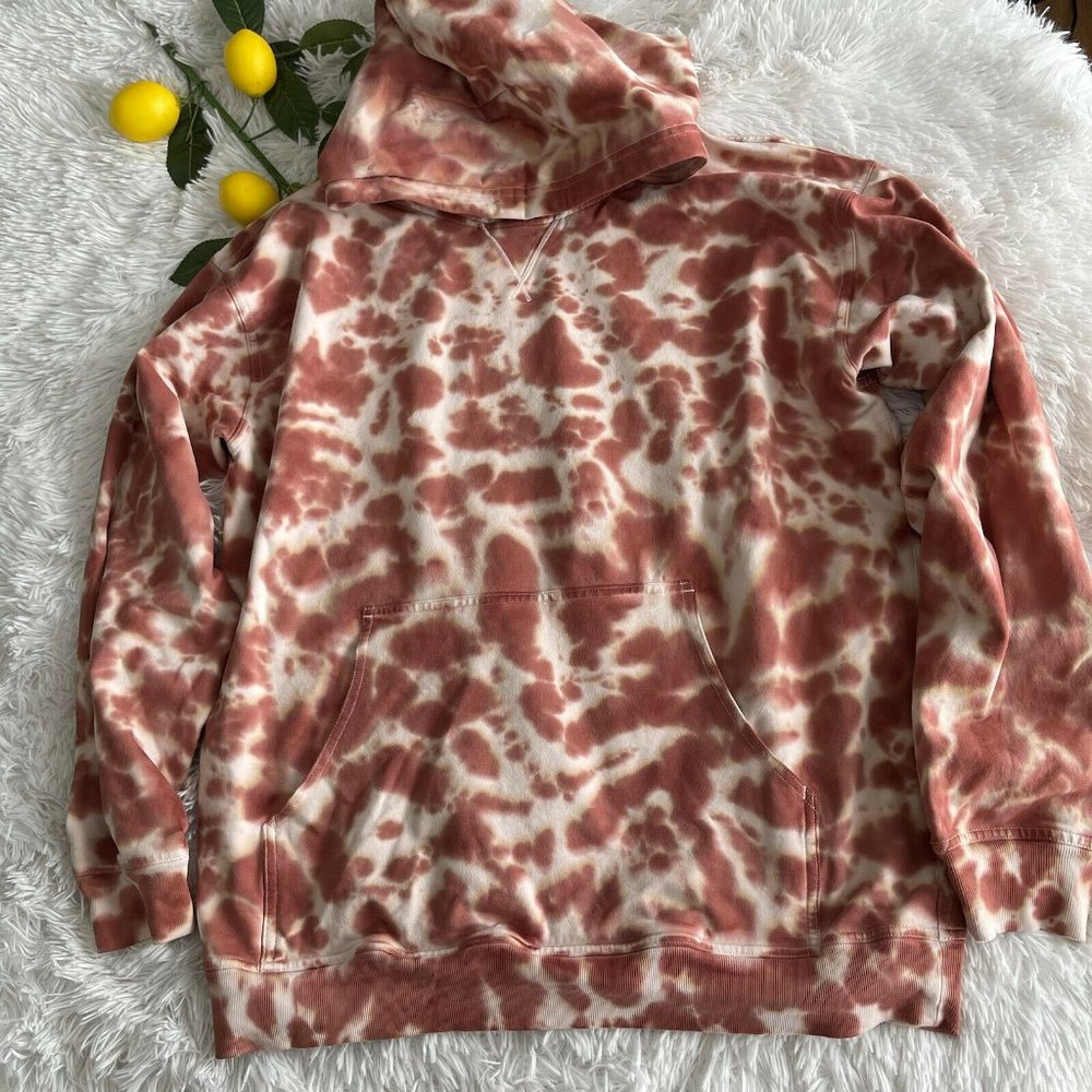 lululemon athletica Tie-Dye Hoodie in Brown and Cream